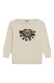 Пуловер из хлопка и шерсти Moschino