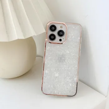 Чехол для телефона с гальваническим покрытием для Iphone 13 Pro Max 12 7 8 Plus Xr Xs Max, мягкий защитный чехол Imd для Iphone 11 Funda For iPhone SE 2020