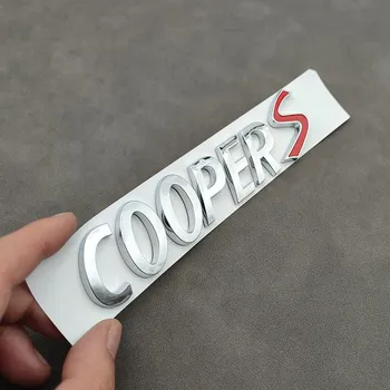 3d ABS логотип Cooper S эмблема буквы табличка с именем автомобиля багажник значок наклейка для Cooper S R53 R52 R56 F57 F55 F56 Jcw аксессуары чёрный