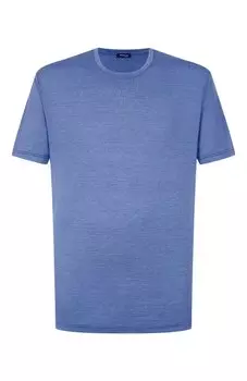 Футболка из шелка и хлопка Kiton