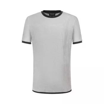 Футболка из смеси хлопка и льна Giorgio Armani