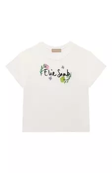 Футболка из вискозы Elie Saab junior