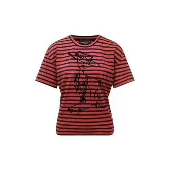Футболка из вискозы Emporio Armani