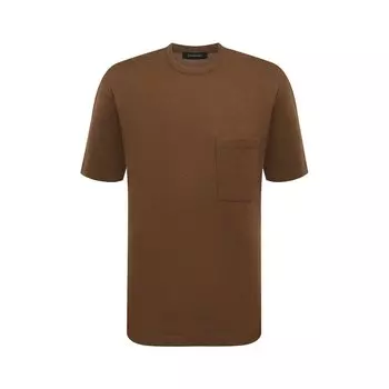 Футболка из шелка и кашемира Zegna
