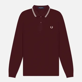 Мужской лонгслив Fred Perry M3636, цвет бордовый, размер XL