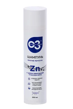 Шампунь Elfarma ОЗ против перхоти с цинка пиритионом/маслом мяты, 250 мл
