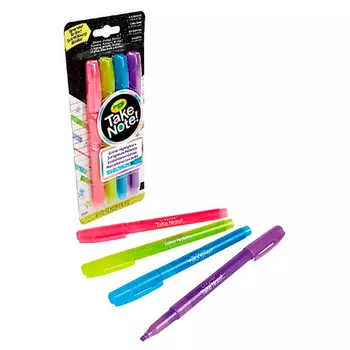 CRAYOLA Маркеры с блестками Take Note Glitter Highlighters