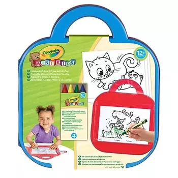 CRAYOLA Набор для рисования в кейсе для хранения Mini Kids Color & Erase