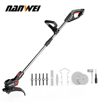Беспроводная газонокосилка NANWEI 21V 6 дюймов