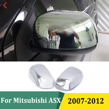 Для Mitsubishi ASX RVR Outlander 2007 2008 2009 2010 2011 2012 хромированные боковые двери заднего вида крышка отделка автомобильные аксессуары