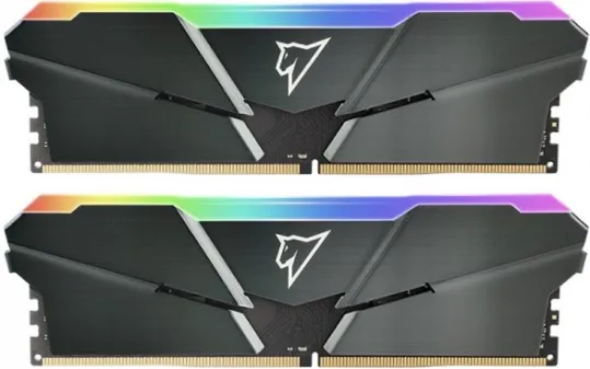 Модуль памяти DDR4 32GB (2*16GB) Netac NTSRD4P32DP-32E Shadow RGB PC4-25600 3200MHz CL16 1.35V gray with radiator