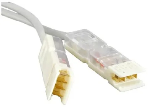 Кабель патч-корд UTP тип 110, 5е кат. 2 пары, 1м. Hyperline PC-110-110-2P-C5-1M-GY Тайвань, серый
