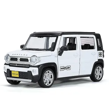 1/22 Suzuki Hustler SUV литая модель автомобиля со звуком и светом инерционный механизм детская игрушка коллекционная вещь подарок на день рождения белый