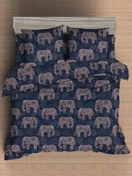 Комплект постельного белья макосатин BZ Elephants DOUBLE M Многоцветный 2-спальный