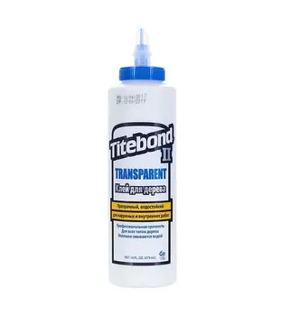 Клей Titebond Premium II Wood Glue столярный, влагостойкий, прозрачный, 473 мл