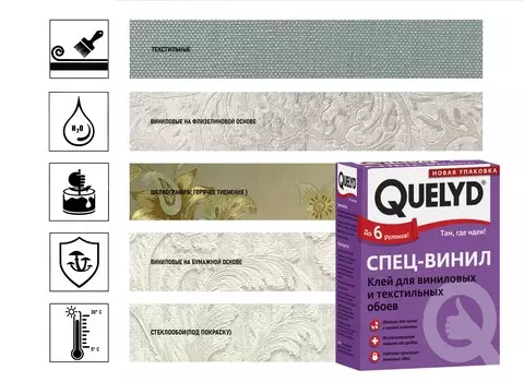 Клей для виниловых обоев Quelyd Спец-Винил 450 г