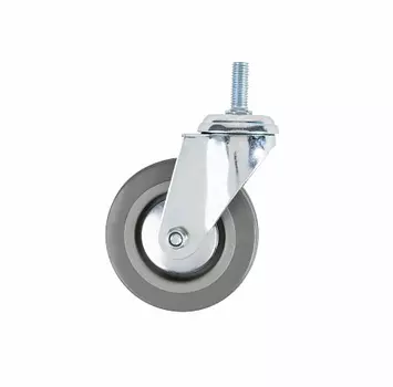 Колесо Tech-Krep апп. поворотное, резьба М12, D125, без тормоза