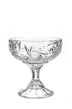 Конфетница на ножке хрустальная Pinwheel Crystalite Bohemia
