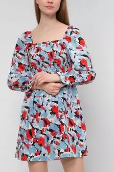 Короткое платье с цветочным принтом Vero Moda