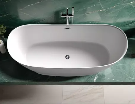 Ванна акриловая Ceruttispa Nemi 170x74 CT10506 отдельностоящая, белая