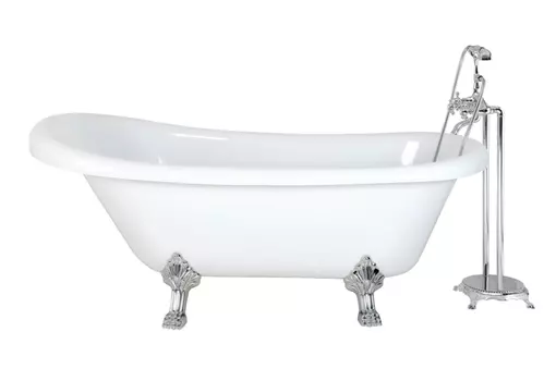 Ванна акриловая Ceruttispa Classic 157x77 CT9323 отдельностоящая, белая