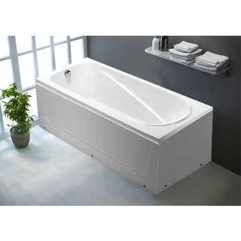 Ванна акриловая WeltWasser HB Oker 160x75 белая пристенная