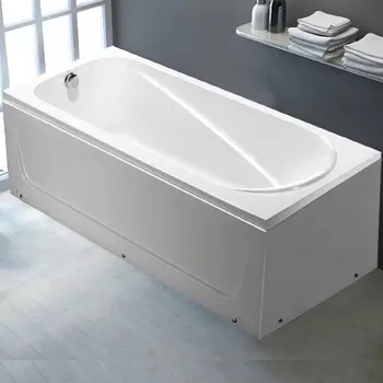Ванна акриловая WeltWasser HB Oker 170x75 белая пристенная