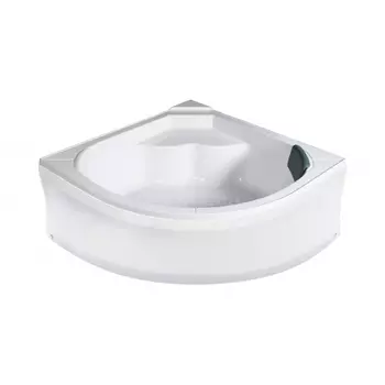 Ванна акриловая Wemor 135/135/55 С с каркасом и экраном