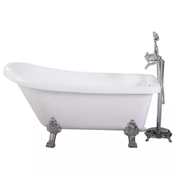 Ванна акриловая Ceruttispa Vito 155x74 CT9320 отдельностоящая, белая