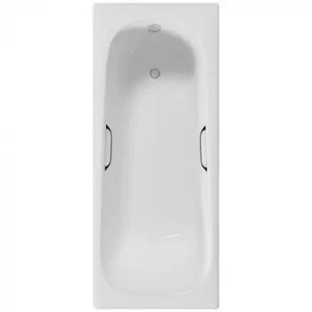Ванна чугунная Delice Continental Limited Edition 165x70 DLR230644R с отверстиями для ручек, белая