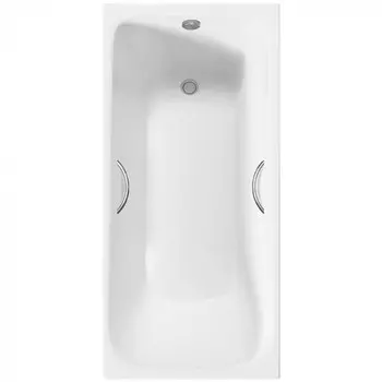 Ванна чугунная Delice Continental PLUS 150x70 DLR230633R с отверстиями под ручки, белая