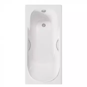 Ванна чугунная Delice Maestro 200х85 DLR230646R с отверстиями под ручки, белая