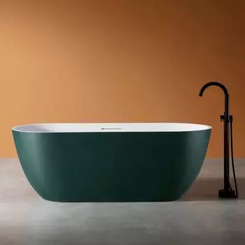 Ванна из искусственного камня Abber Frankfurt 170x75 AM9941MBG зеленая