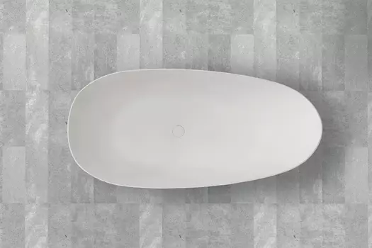 Ванна из искусственного камня Abber Stein 170x80 AS9611-1.7 белая