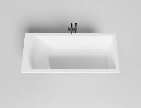 Ванна из искусственного камня Salini Cascata KIT 104523M 180x80 S-Stone белая