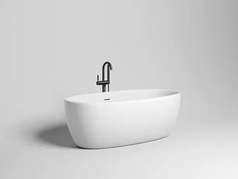Ванна из искусственного камня Salini Luce S-stone 170х85 100121M белая матовая, отдельностоящая