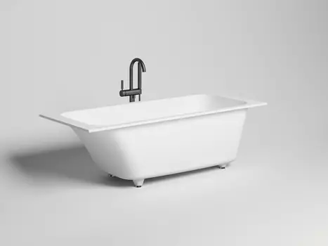 Ванна из искусственного камня Salini Orlanda S-stone 170х80 102026M белая матовая, встраиваемая