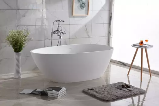 Ванна из искусственного камня Timo RALI 150x78 RALI1500 белая