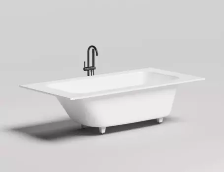 Ванна из литьевого мрамора Salini Orlanda Plus S-sense 190x100 102014M белая матовая, встраиваемая