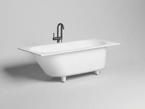 Ванна из литьевого мрамора Salini Ornella S-sense 170х80 102314G белая глянцевая, встраиваемая