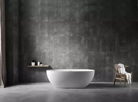 Ванна из искусственного камня NTBAGNO Firenze 165x78 белая матовая
