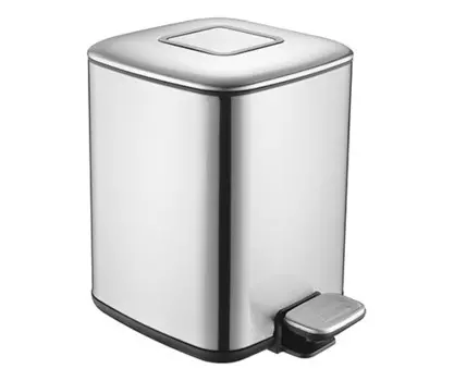 Ведро для мусора Wasserkraft K-649 9л, хром