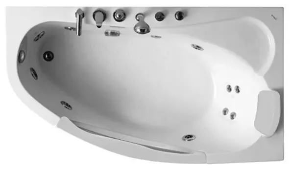 Ванна акриловая Gemy 171x99 G9046-II B R белая
