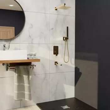 Встраиваемая душевая система RGW Shower Panels 51140856-06 золото