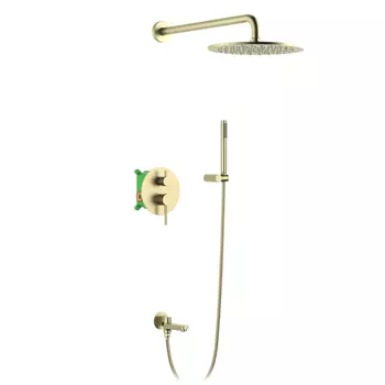 Встраиваемая душевая система Timo Saona SX-2379/17SM золото матовое, с изливом