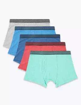 Трусы-транки Cool &amp; Fresh™ однотонные с геометрическим узором на поясе