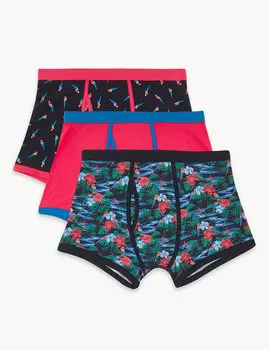 Трусы-транки Cool &amp; Fresh™ с тропическим принтом (3 шт)
