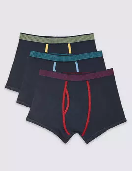 Трусы-транки с технологией Cool &amp; Fresh™ из натурального хлопка с добавлением эластичного волокна (набор 3 пары)