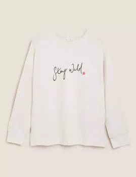 Топ для отдыха с слоганом Stay Wild и отделкой Flexifit ™