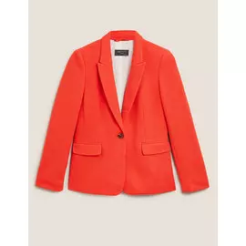 Трикотажный фактурный пиджак с контрастными манжетами, Marks&amp;Spencer